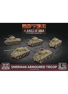 Sherman Armoured Troop  (x5 Plastic)